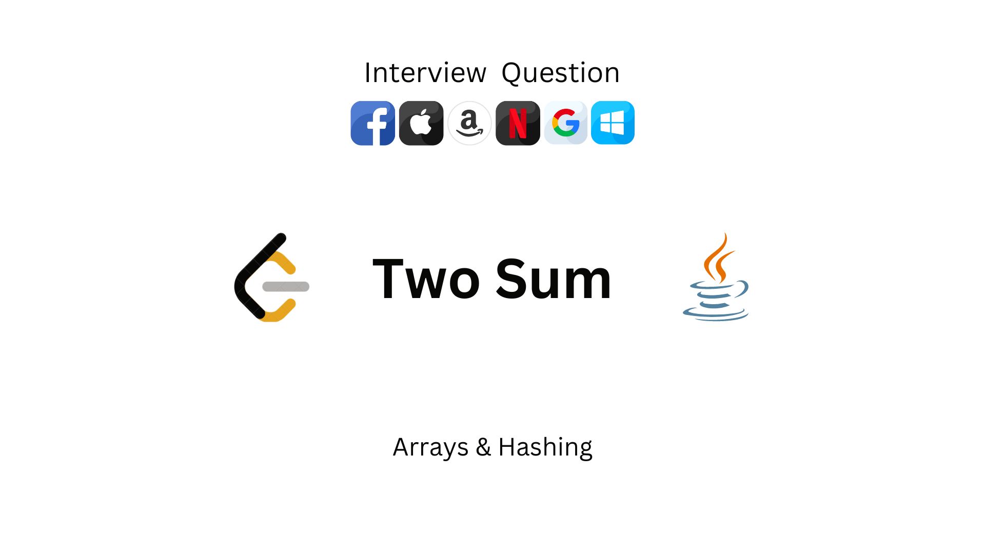 Two Sum — LeetCode Java Solution - Aswin Barath